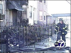 More than a dozen firefighters suffered minor injuries, mainly smoke inhalation. It took crews nearly an hour and a half to bring the suspicious fire under control. The biggest problem: The common roof shared by the three story structure.