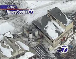 Two people are dead and two more are injured after an explosion rocked an acetelyne production plant in Perth Amboy, N.J. Two people are dead and two more are injured after an explosion rocked an acetelyne production plant in Perth Amboy, N.J.