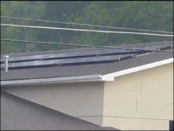 The strategically placed photoelectric cells that have been installed on the roof of Station 1 can produce enough electricity to power the fire station as well as surplus kilowatts. All of the power generated at this time is being sold to the local power company in order to recoup the investment made in installing the panels. The strategically placed photoelectric cells that have been installed on the roof of Station 1 can produce enough electricity to power the fire station as well as surplus kilowatts. All of the power generated at this time is being sold to the local power company in order to recoup the investment made in installing the panels.