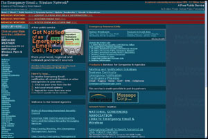 The Emergency Email Wireless Network (EEWN) alerts first responders and/or civilians quickly via text messaging to e-mail and other wireless devices.