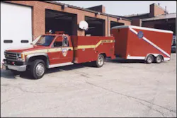 Crown Point hazmat response trailer and towing vehicle. Additional response trailers are located in Dyer and Whiting. Crown Point hazmat response trailer and towing vehicle. Additional response trailers are located in Dyer and Whiting.