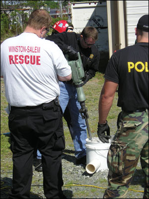 Protesters use &ldquo;locking devices&rdquo; such as buckets, bike locks, drums and other devices to anchor individuals. Emergency responders must learn to open and neutralize such devices.