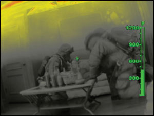 Images embedded in a training program make the program more effective. This particular image, extracted from a video, can illustrate several topics, including thermal layers, color indicators, supervision of firefighters and structural search and rescue.