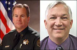 Jefferson County Division Chief Dave Walcher, left, and former Littleton Fire Chief Bill Pessemier, right, were intricately involved at the deadly high school shooting. Jefferson County Division Chief Dave Walcher, left, and former Littleton Fire Chief Bill Pessemier, right, were intricately involved at the deadly high school shooting.