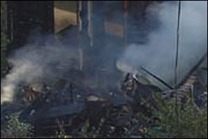 Porch that fell on firefighters