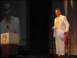 Tom Bay, a motivational speaker who also is a member of IAFC, served as the keynote speaker for the opening ceremonies. Tom Bay, a motivational speaker who also is a member of IAFC, served as the keynote speaker for the opening ceremonies.