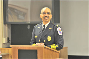 Prince George's County Fire Chief Lawrence H. Sedgwick, Jr. announced today that he is retiring. Chief Sedgwick spoke of his love for the Department and thanked everyone for their support.