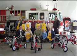 Lady's Island St. Helena Firefighters forge a working relationship with their local chapter of Kiwanis International and The Little Red Dog Foundation to purchase, build, and present special bicycles to special needs children in the Low country of South Carolina. Every time we get together we share a message of safety, be it fire safety, bike safety, auto safety or the like. Lady's Island St. Helena Firefighters forge a working relationship with their local chapter of Kiwanis International and The Little Red Dog Foundation to purchase, build, and present special bicycles to special needs children in the Low country of South Carolina. Every time we get together we share a message of safety, be it fire safety, bike safety, auto safety or the like.