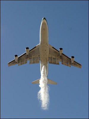 According to Evergreen officials, the Supertanker showed impressive results during tests administered by the U.S. Forest Service.