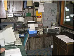 The shared chief's office - radio room showing all of the radio equipment.Photos by Jeff Ambroz The shared chief's office - radio room showing all of the radio equipment.Photos by Jeff Ambroz