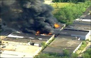 A fire at a Detroit chemical company Monday sparked immediate area evacuations on the city's west side.