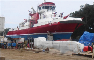 The FDNY's first new fire boat of its size in 50 years will be launched on Sept. 11 in Panama City, Fla.