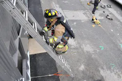 Firefighters in Prince George's County, Md. this week got the chance to test out a new SCBA 'flat-pack' prototype. Firefighters in Prince George's County, Md. this week got the chance to test out a new SCBA 'flat-pack' prototype.
