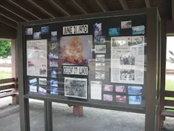 The only reminder of the disaster that occurred in 1970 is a monument on Main Street at the approximate location of the derailment. The only reminder of the disaster that occurred in 1970 is a monument on Main Street at the approximate location of the derailment.