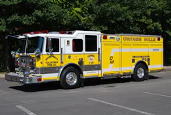 Engine 312, a 2009 Seagrave Marauder II pumper, is equipped with a Waterous 2250 gpm pump, with a 500-gallon water tank, appliances, tools and five preconnected lines. Engine 312, a 2009 Seagrave Marauder II pumper, is equipped with a Waterous 2250 gpm pump, with a 500-gallon water tank, appliances, tools and five preconnected lines.