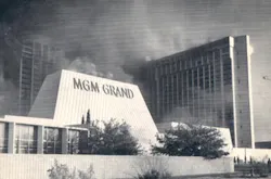 Smoke billows from the MGM Grand on Nov. 21, 1980. Smoke billows from the MGM Grand on Nov. 21, 1980.