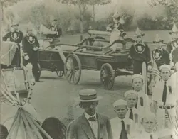 The 1821 pumper dubbed “Old Lady” returned to Frederick, MD, for a 1907 groundbreaking for a building at the Maryland School for the Deaf, accompanied by members of United Fire Company No. 3 and a group of “Young Swampers,” local youths who marched in parades with the firefighters. Because it was built in a swampy area, the townfolk dubbed the fire company’s firehouse “Swamp Hall” and called the firemen “Swampers.” The 1821 pumper dubbed “Old Lady” returned to Frederick, MD, for a 1907 groundbreaking for a building at the Maryland School for the Deaf, accompanied by members of United Fire Company No. 3 and a group of “Young Swampers,” local youths who marched in parades with the firefighters. Because it was built in a swampy area, the townfolk dubbed the fire company’s firehouse “Swamp Hall” and called the firemen “Swampers.”