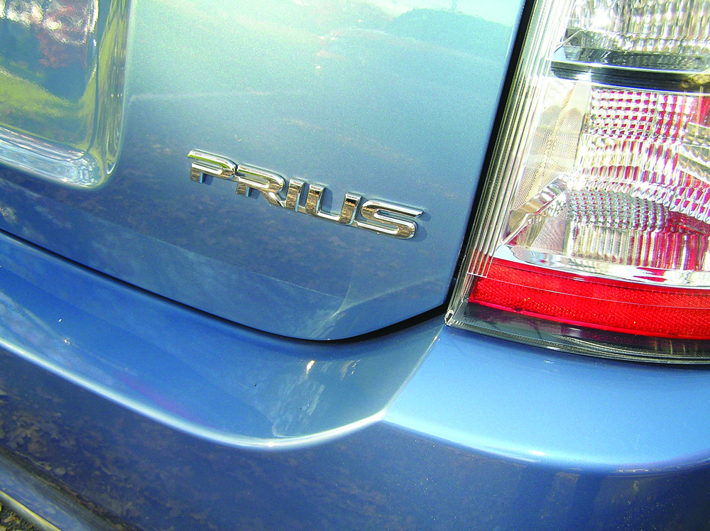 Every vehicle displaying the word &lsquo;PRIUS&rsquo; is a gasoline-electric hybrid vehicle produced by Toyota Motors.