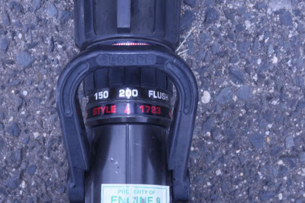 The second item is a suitable means to apply and control the foam stream. This nozzle must be rated at (or above) the flow rating of the eductor.