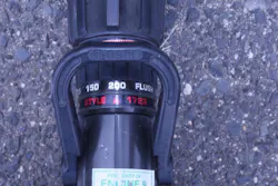 The second item is a suitable means to apply and control the foam stream. This nozzle must be rated at (or above) the flow rating of the eductor. The second item is a suitable means to apply and control the foam stream. This nozzle must be rated at (or above) the flow rating of the eductor.