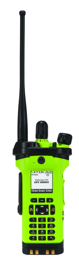 MOTOROLA SOLUTIONS INC. has announced the newest addition to its award-winning APX Project 25 (P25) mission-critical two-way radio series with the introduction of the APX 6000XE portable radio for the fire market and extreme conditions. All radios in the Motorola APX series are P25 capable, including the newest P25 Time Division Multiple Access (TDMA) protocol. The single-band portable radio is designed for fire and EMS users with advanced features in a smaller, rugged form factor, available in optional colored housings and is available in three models with a full keypad for Front Panel Programming (FPP). The extreme ergonomic design includes oversized controls with glove-friendly volume and channel selector, extra-large emergency button, enlarged top display with intelligent lighting that provides information at a glance and a rugged. The Extreme Audio Profile delivers increased noise suppression to help firefighters in loud fireground environments.