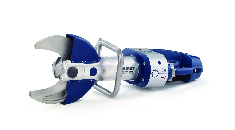 The new Hurst Jaws of Life S 700 series cutter design has improved blade geometry, which enables the forged shock-resistant tool steel blades to attain their maximum cutting capability at a five-inch opening. The blades on the cutters feature a 7.3-inch opening in the fully open position and are specifically shaped to generate a high degree of power at the tip of the blade, making them more suitable for cutting the larger diameters and stronger steel being encountered by rescuers today. The tip of the blade has a punch-like design. Placing the crook of the inside cutter blade on the pillar-post weld flange, the tip of the outside blade is able to more easily punch through the highly reinforced areas of the A Pillar-posts and B-posts while maintaining the tool&rsquo;s position outside the vehicle.