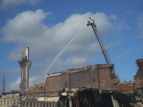 The fire was declared under control 48 hours after the initial alarm.