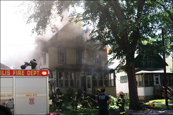 Firefighter on the scene moments after the explosion happened.