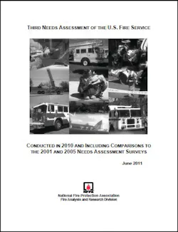 The NFPA's Third Needs Assessment of the U.S. Fire Service shows extensive fire service needs across the board. The NFPA's Third Needs Assessment of the U.S. Fire Service shows extensive fire service needs across the board.
