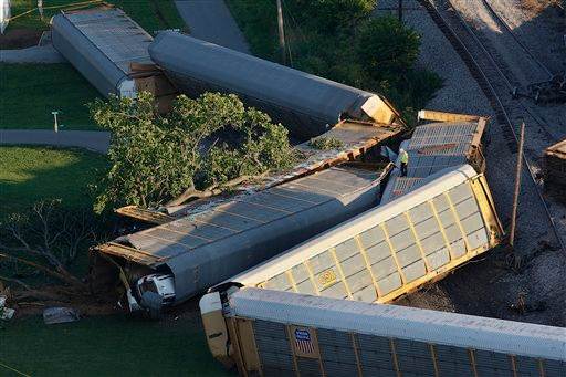 A CSX train carrying a load of new cars derailed on June 30.