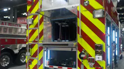 Toyne – Ladder space is abundant on Toyne’s latest “quad” on the show floor ready for delivery to LaFayette Township (Ind.) Fire Department. Toyne – Ladder space is abundant on Toyne’s latest “quad” on the show floor ready for delivery to LaFayette Township (Ind.) Fire Department.