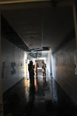 A four-alarm fire heavily damaged the north side of Woodburn High School on May 11 and shut it down for a week. A four-alarm fire heavily damaged the north side of Woodburn High School on May 11 and shut it down for a week.