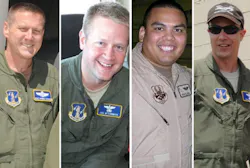 Senior Master Sgt. Robert S. Cannon, Maj. Joseph M. McCormick, Maj. Ryan S. David and Lt. Col. Paul K. Mikeal Senior Master Sgt. Robert S. Cannon, Maj. Joseph M. McCormick, Maj. Ryan S. David and Lt. Col. Paul K. Mikeal
