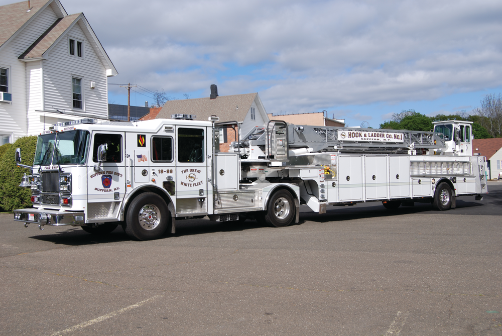 The Suffern Hook and Ladder Company in Rockland County, NY, placed this 2010 Seagrave 100-foot tractor drawn ladder truck into service.