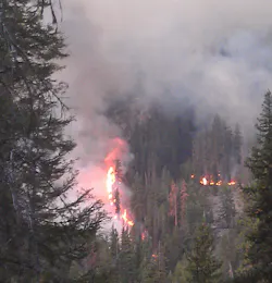 The Klone Fire is seen burning in the Wenatchee Complex in Washington State on Sept. 15. The Klone Fire is seen burning in the Wenatchee Complex in Washington State on Sept. 15.