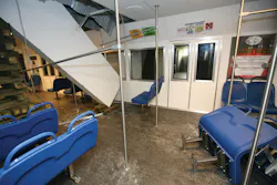 One of the four subways cars is set up to show a simulated tunnel collapse that will require students to triage and extricate survivors. One of the four subways cars is set up to show a simulated tunnel collapse that will require students to triage and extricate survivors.