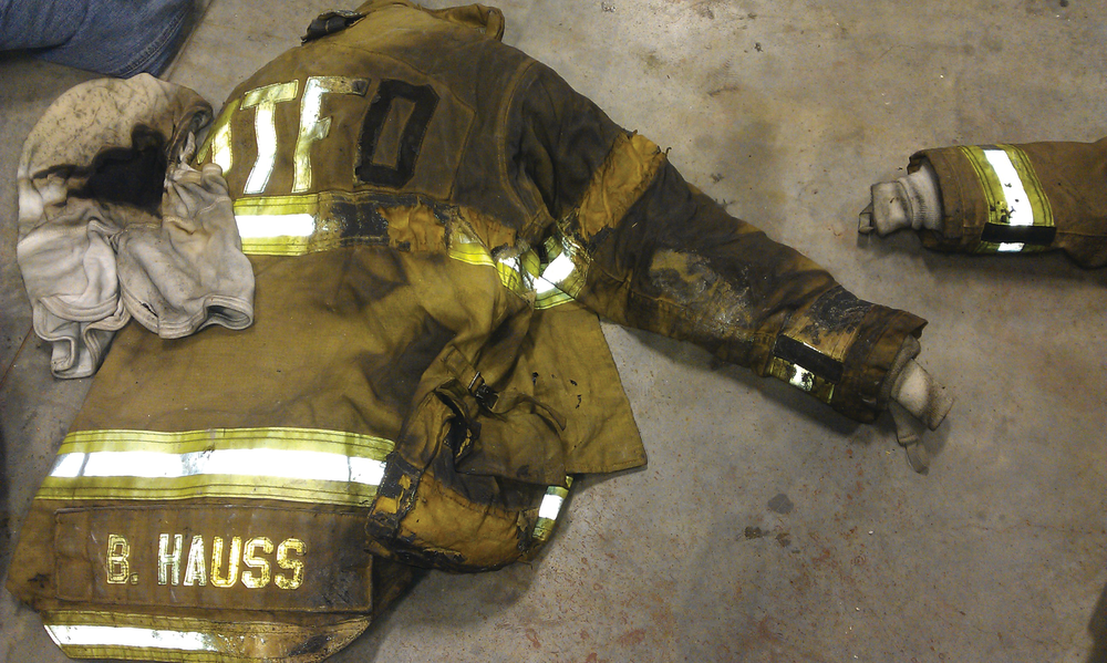 Chief Brian Hauss credits his personal protective equipment (PPE) with saving his life: 'If I had not properly donned my turnout gear, I would most likely still be undergoing surgeries and evaluations for my burns. My gear saved my life.'