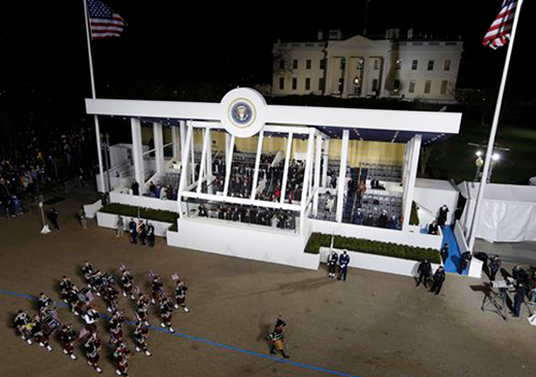 Firefighters of Idaho, of Idaho, walk down Pennsylvania Avenue en route to the White House, Monday, Jan. 21, 2013, in Washington. Thousands marched during the 57th Presidential Inauguration parade after the ceremonial swearing-in of President Barack Obama.
