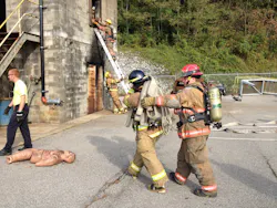 While certain tasks don't need to be completed in pairs, firefighters and officers should be aware of each other's locations. While certain tasks don't need to be completed in pairs, firefighters and officers should be aware of each other's locations.