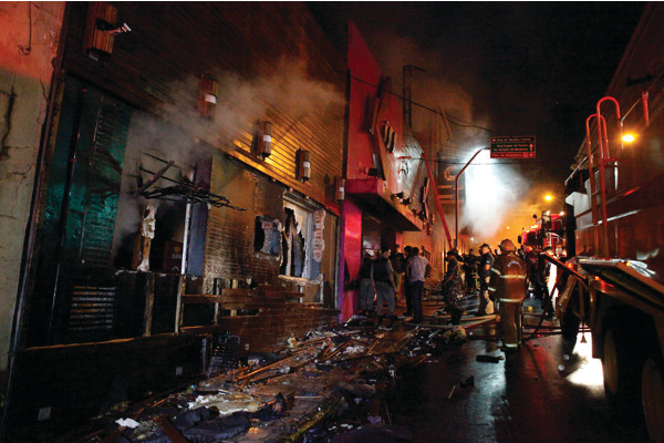 A Jan. 27, 2013 fire at the Kiss Club in Santa Maria, Brazil claimed over 200 lives.