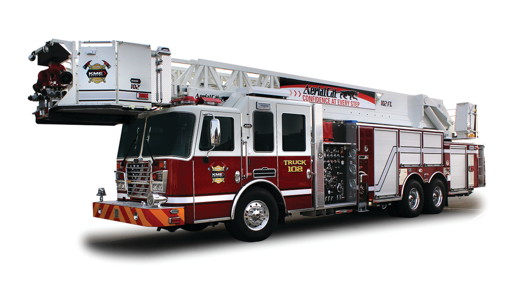 KME has introduced the 102-foot AerialCat Platform