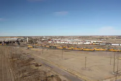 The Union Pacific Railroad's Bailey Rail Yard, in the heart of North Platte, NE, is the largest rail classification yard in the world. The Union Pacific Railroad's Bailey Rail Yard, in the heart of North Platte, NE, is the largest rail classification yard in the world.