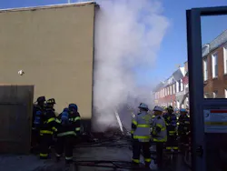 Baltimore crews battling flames, cold Tuesday afternoon. Baltimore crews battling flames, cold Tuesday afternoon.