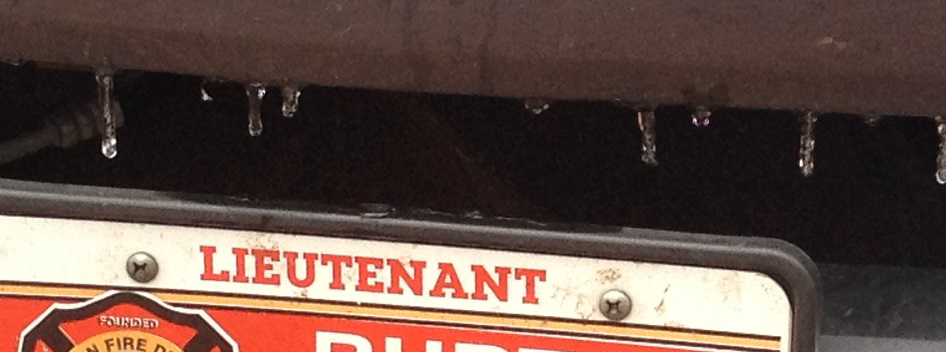 A rare occurence in: icicles.