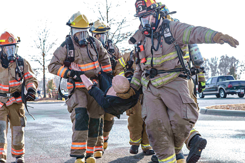 Juniors learned how to safely extricate a victim and move them to safety.