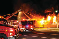 Heavy smoke met firefighters upon arrival. Firefighters made an aggressive attack, but had to back out due to the rapidly advancing fire conditions. Heavy smoke met firefighters upon arrival. Firefighters made an aggressive attack, but had to back out due to the rapidly advancing fire conditions.