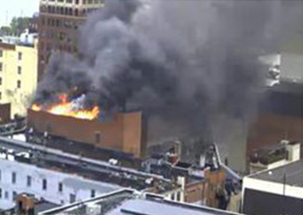 This shot was taken from a weather camera from WSAZ.