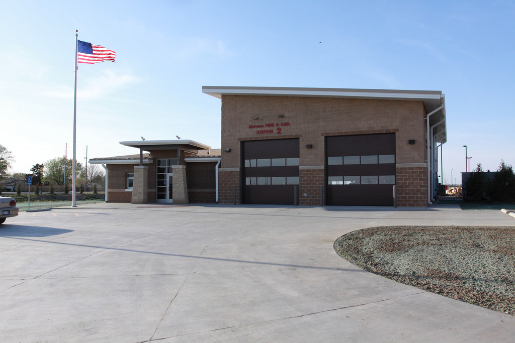 The front of the station.