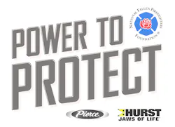 Pierce Manufacturing and Hurst Jaws of Life are holding the “Power to Protect” sweepstakes for the chance to win a Hurst eDRAULIC rescue tool set valued at over $30,000. All monies raised will benefit the NFFF. Pierce Manufacturing and Hurst Jaws of Life are holding the “Power to Protect” sweepstakes for the chance to win a Hurst eDRAULIC rescue tool set valued at over $30,000. All monies raised will benefit the NFFF.