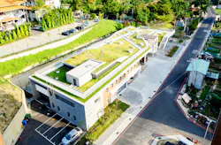 Taoyuan, Taiwan's fire station is a good example of an urban fire station integrating with the landscape and serving many purposes with a park on its roof top. Taoyuan, Taiwan's fire station is a good example of an urban fire station integrating with the landscape and serving many purposes with a park on its roof top.